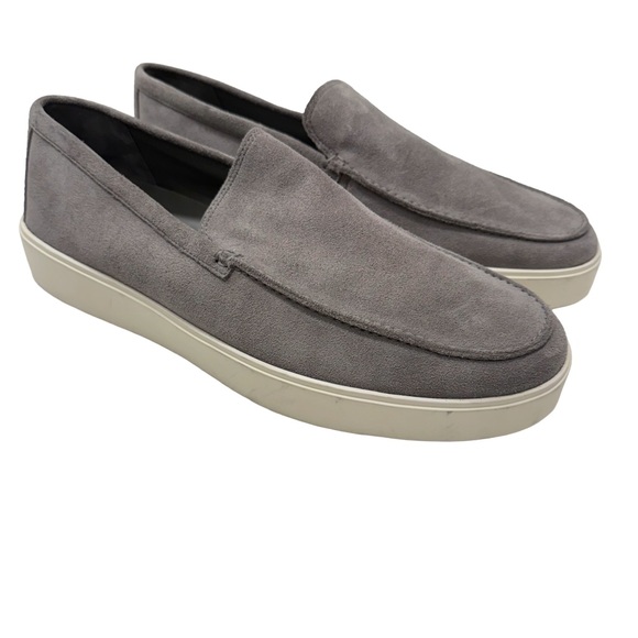 VINCE Men’s Taro Suede Loafer / Sneaker Smoke Grey Size US 9.5 EU 43 - Picture 1 of 9